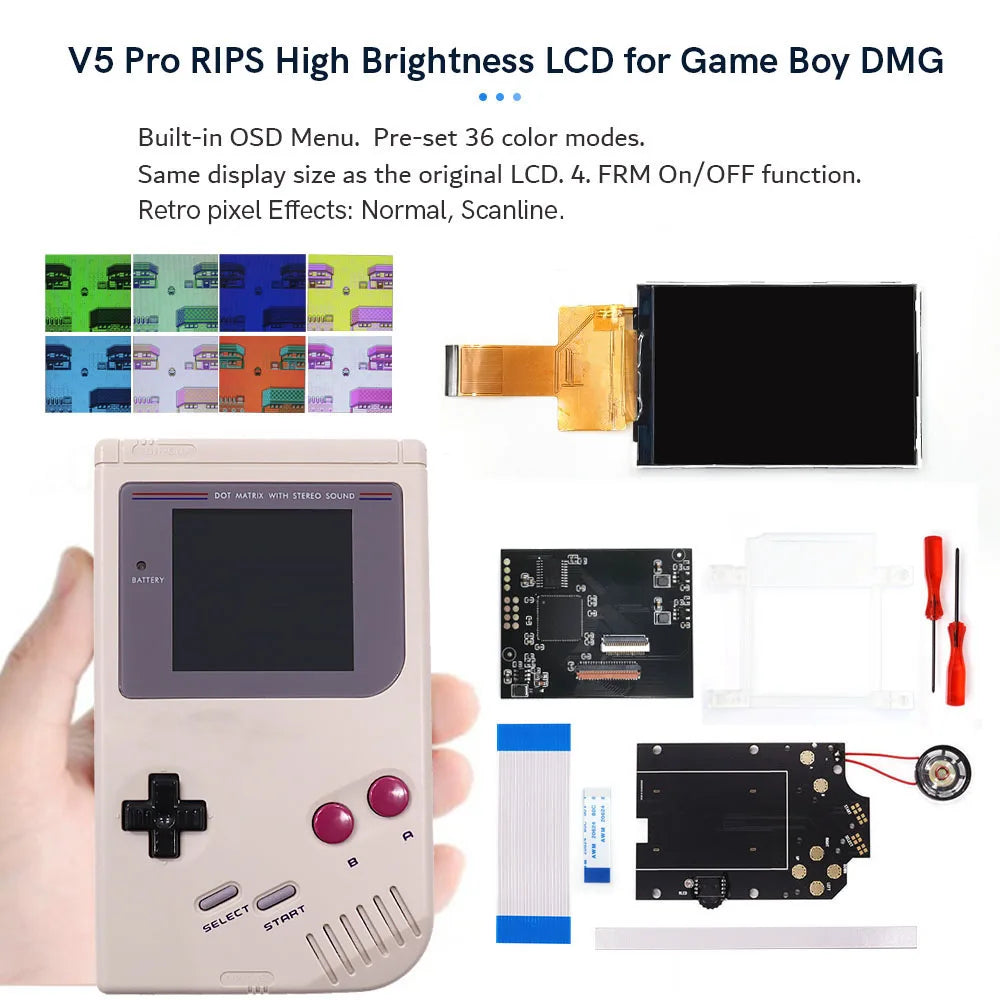 GameBoy Classic: IPS V5 Pro Display Kit