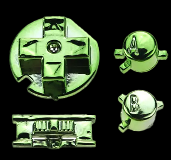 GameBoy Color: Chrome Knöpfe (By Cloud Game Store)