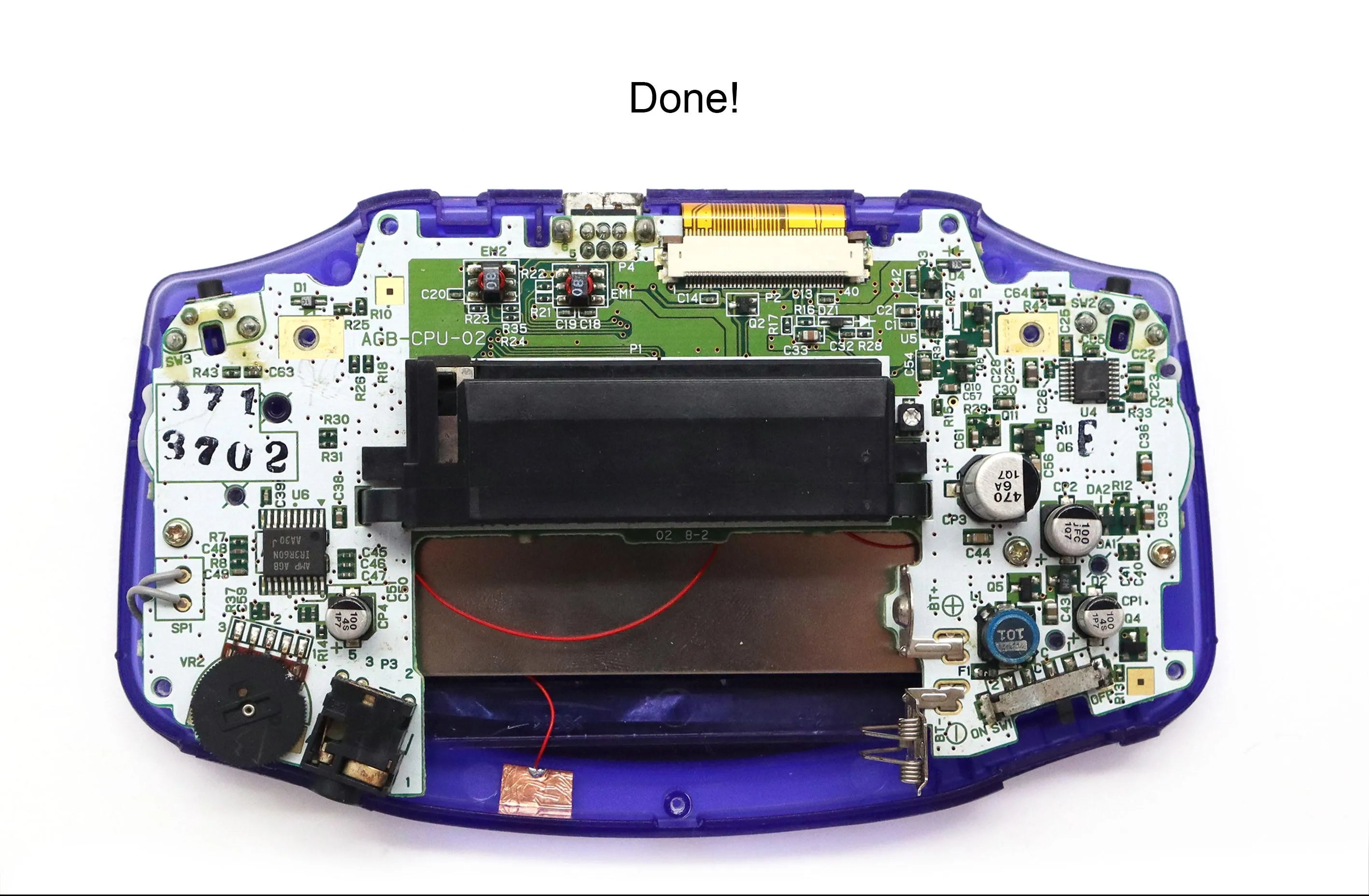 GameBoy Advance: Laminated 3.0 Inch 720*480 Display Kit