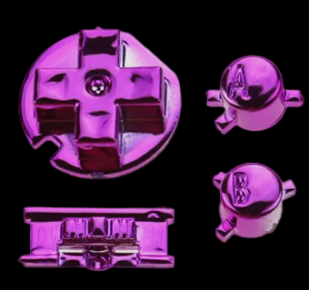 GameBoy Color: Chrome Knöpfe (By Cloud Game Store)