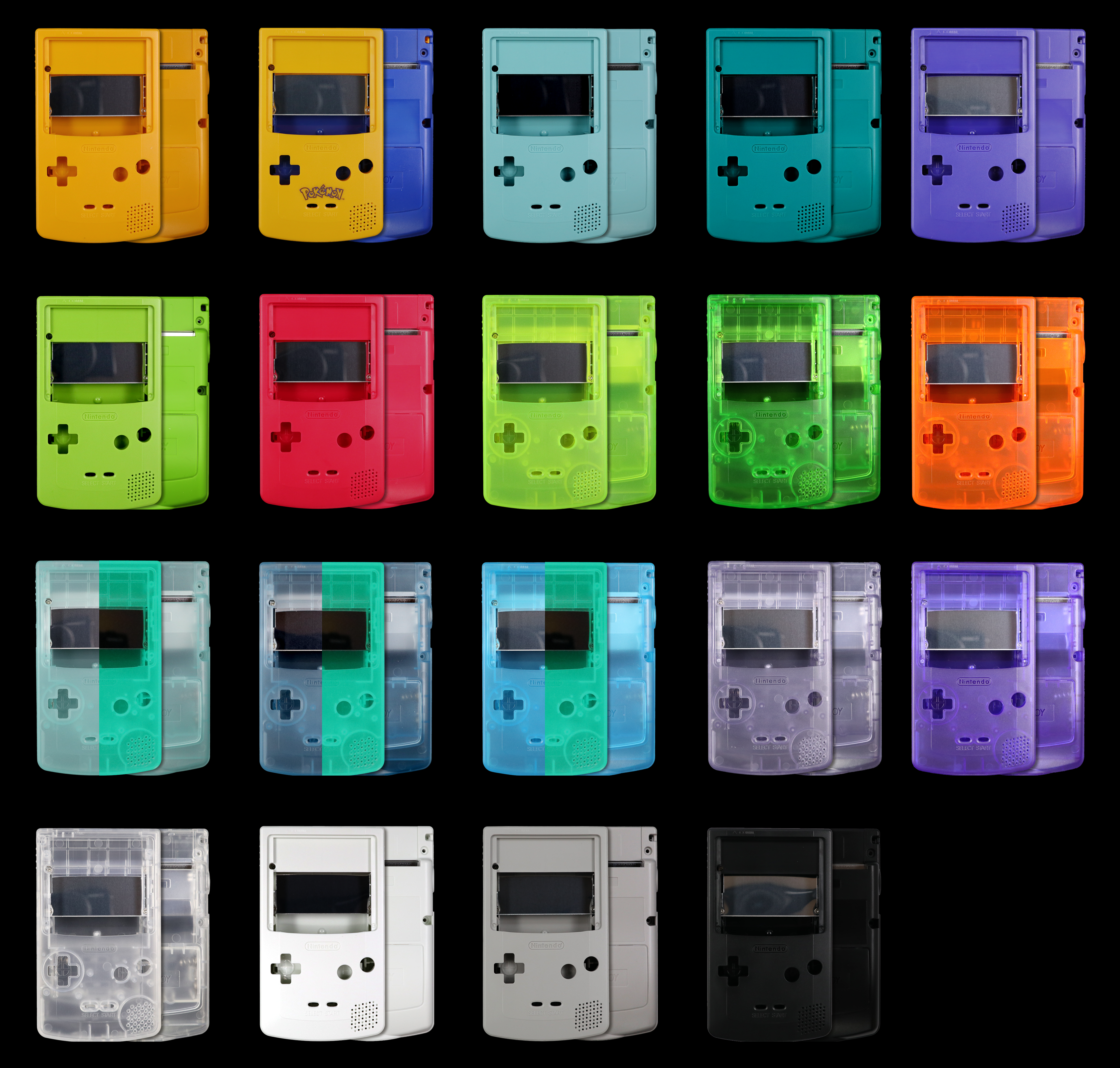 Gameboy Color: Gehäuse (For Laminated Display)