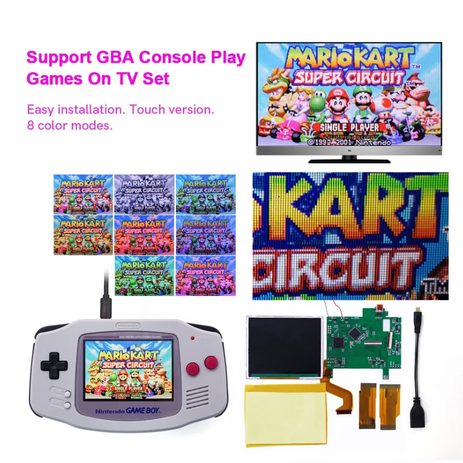 GameBoy Advance: DSi TFT HDMI Display Kit