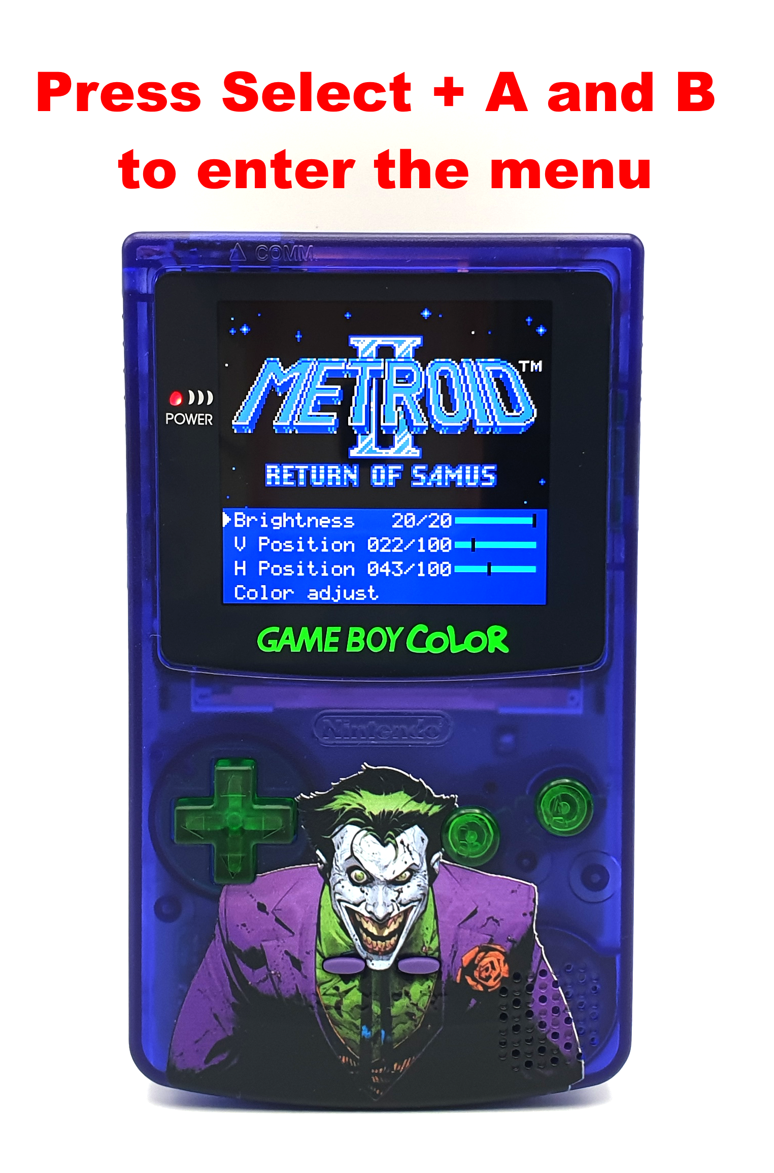 GameBoy Color: Q5 OSD V2 Display Kit