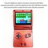 GameBoy Advance SP: 3.0 Inch Drop In 720*480 Laminated Display Kit