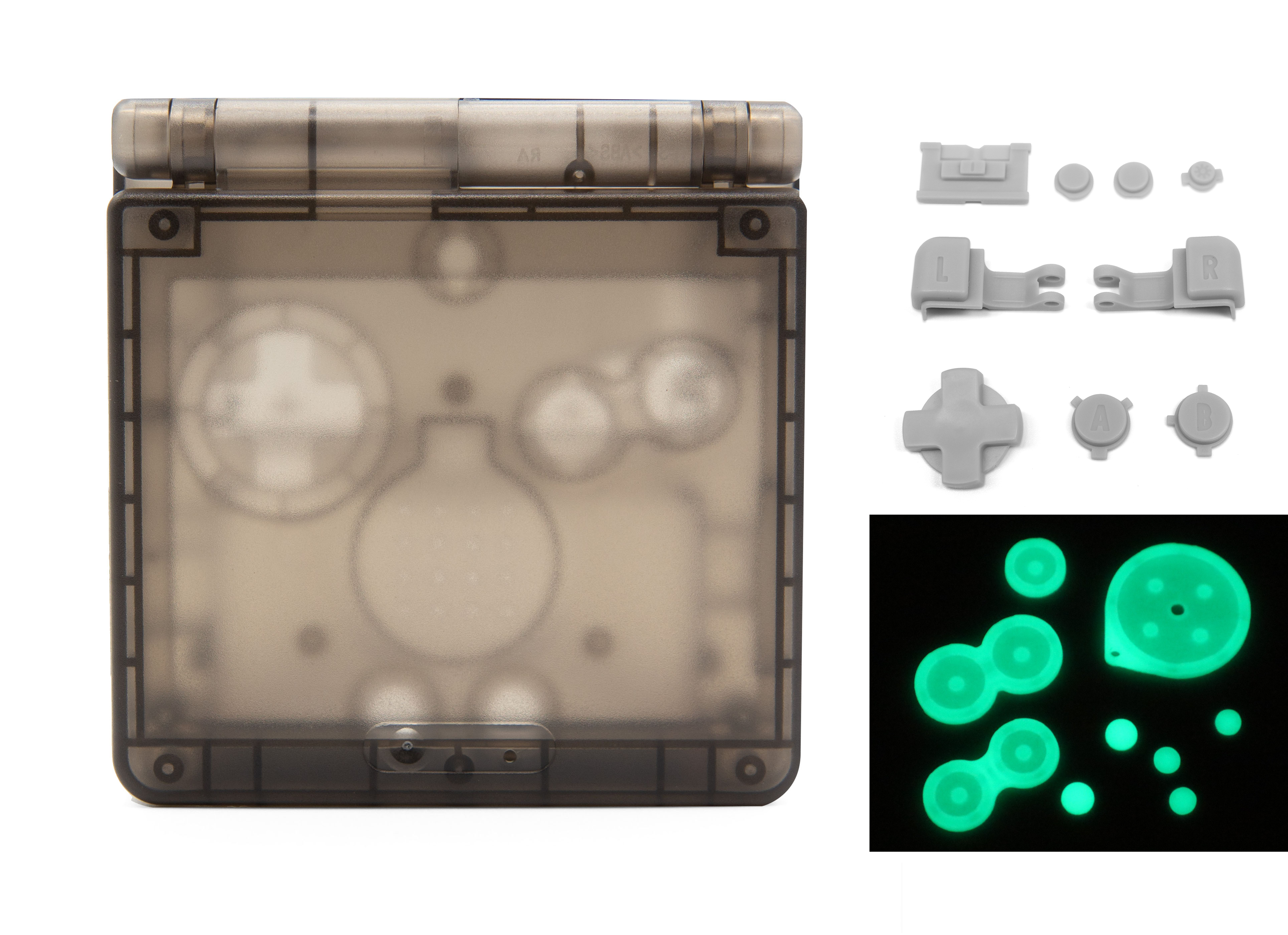 GameBoy Advance SP: Carcasa IPS Ready