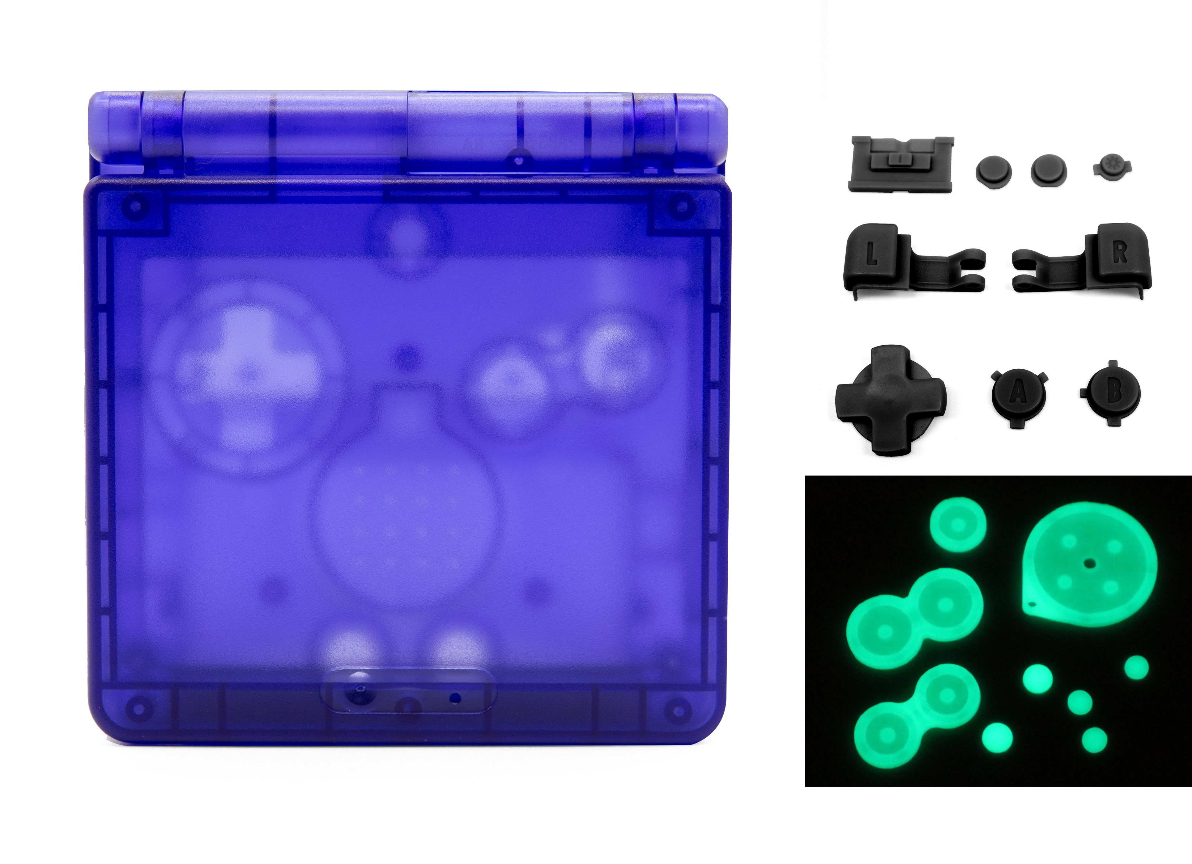 GameBoy Advance SP: Carcasa IPS Ready