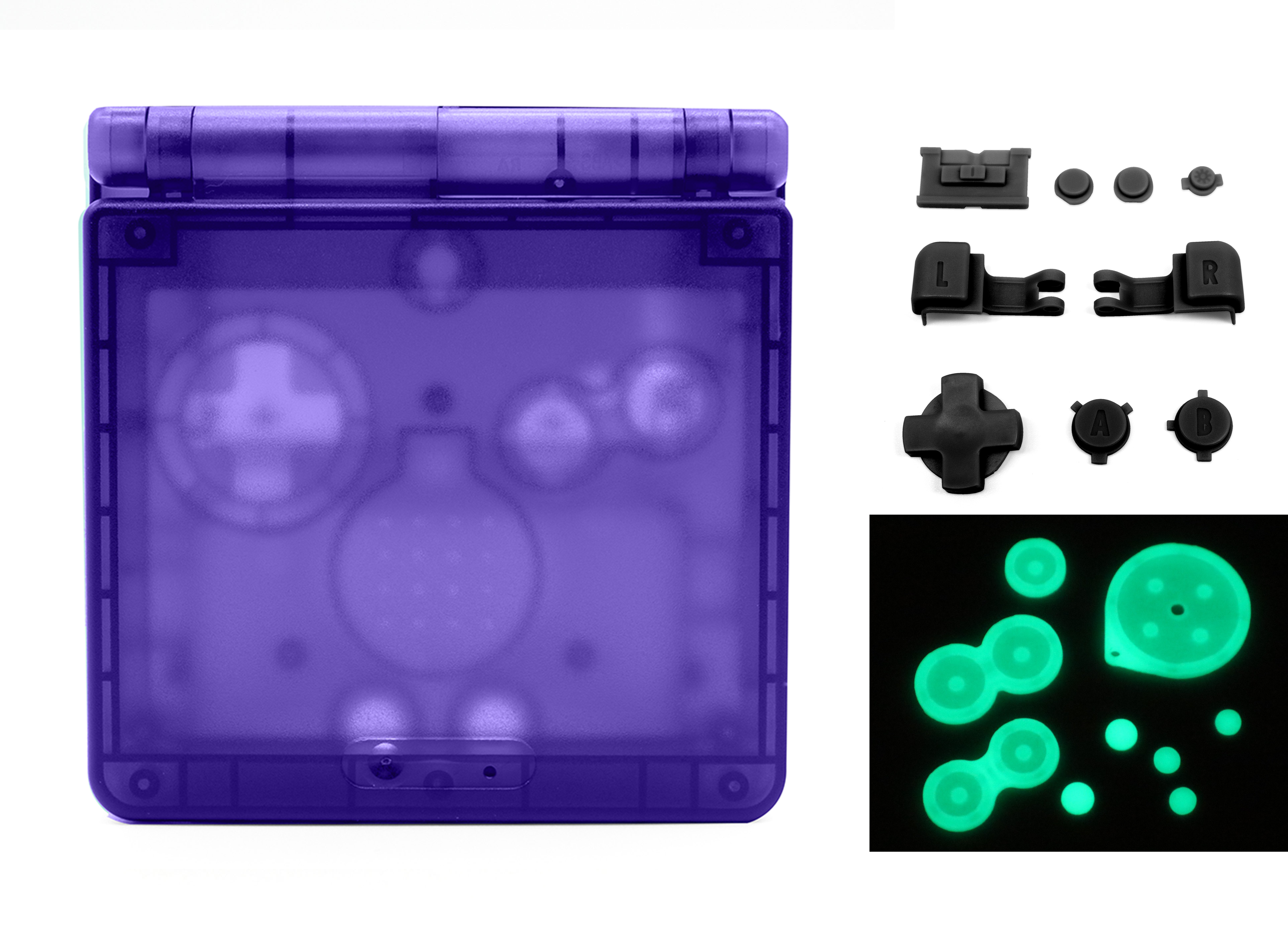 GameBoy Advance SP: Carcasa IPS Ready
