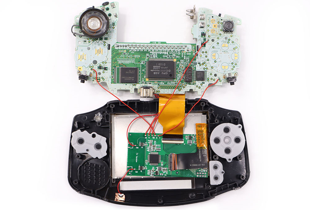 GameBoy Advance: 2in1 Drop In IPS TV Display Kit
