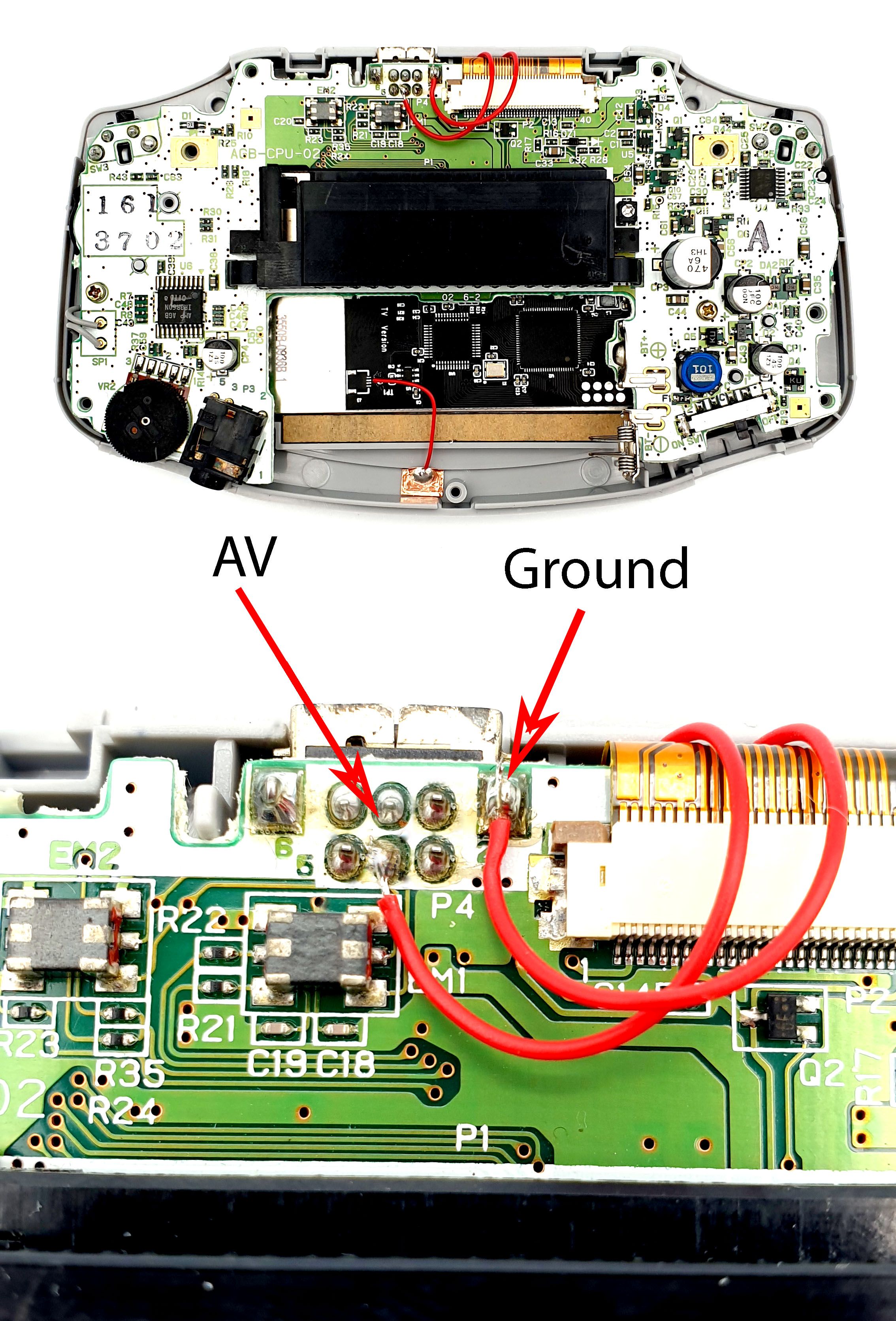 Game Boy Advance: kit de pantalla de TV 2 en 1 IPS V2