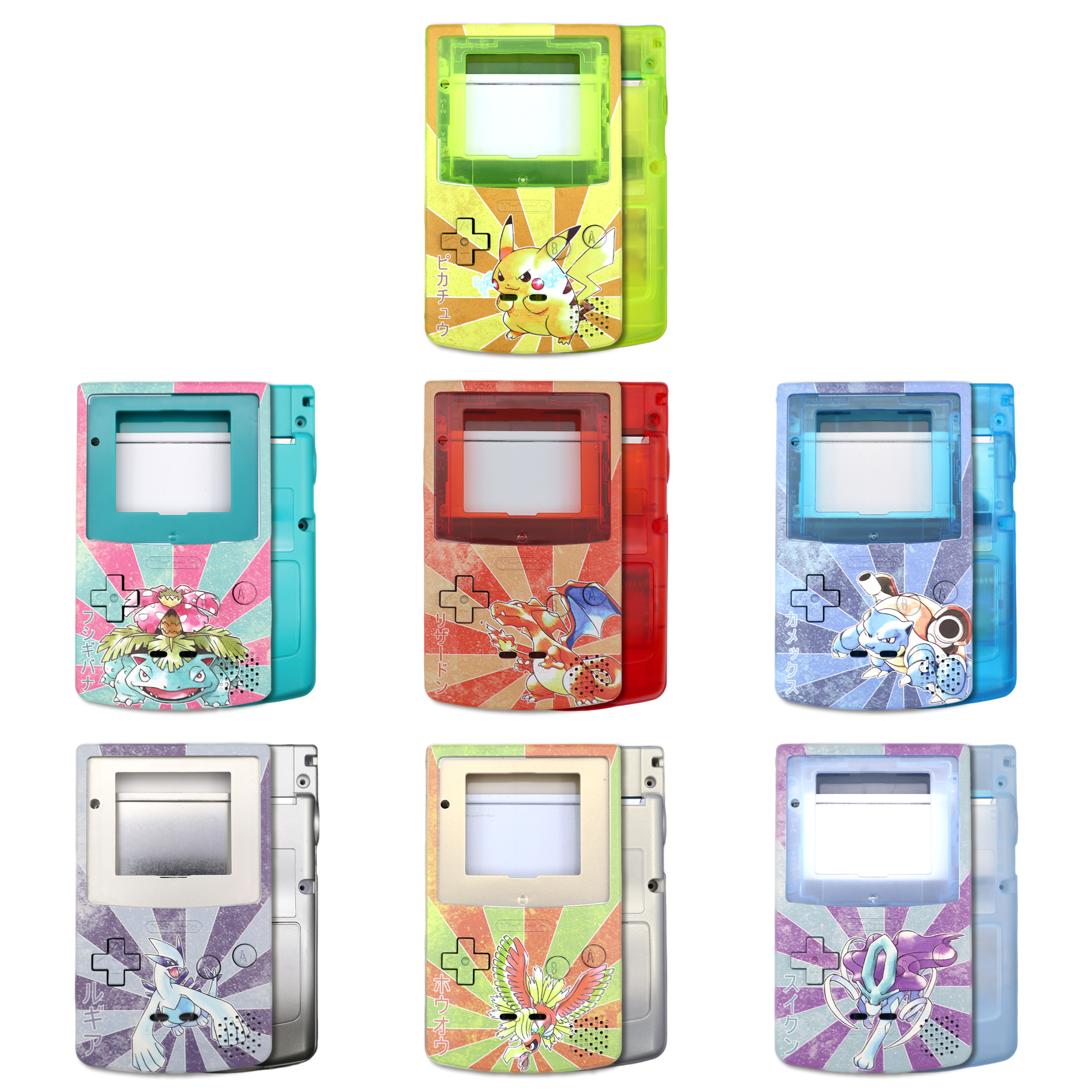 Gameboy Color: Gehäuse Pokémon (UV Druck)