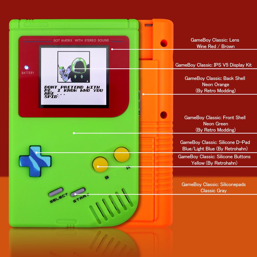 GameBoy Classic / IPS V5 Mod / By Noodles_Mods