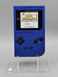 Nintendo GameBoy Classic (DMG) Custom Konsole – Blau/Schwarz mit Q5 OSD IPS Display Mod