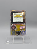 Nintendo GameBoy Pocket Custom Konsole – Famitsu Model-F Edition mit OSD V2 Display Mod & Glitter-Buttons