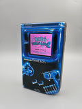 Nintendo GameBoy Classic Custom – Black Neon Edition (OVP Design) mit IPS V5 Ultra Display Mod
