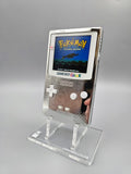 Nintendo GameBoy Color Custom Konsole – Silver Chrome Edition mit 2.8" Laminated IPS Display Mod