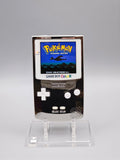 Nintendo GameBoy Color Custom Konsole – Silver Chrome Edition mit 2.8" Laminated IPS Display Mod