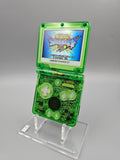 Nintendo Game Boy Advance SP Custom – Transparent Green Edition mit IPS V2 Display Mod