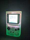 Nintendo GameBoy Classic Custom – Frosted Glow Edition mit Q5 OSD Display Mod & LED-Effekt