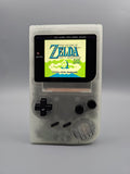 Nintendo GameBoy Classic Custom – Frosted Glow Edition mit Q5 OSD Display Mod & LED-Effekt