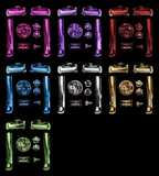 GameBoy Advance: Chrome Knöpfe (By Cloud Game Store) Pink - Ersatzteile von Retrohahn für Gameboy Modding