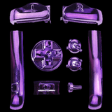 GameBoy Advance: Chrome Knöpfe (By Cloud Game Store) Purple - Ersatzteile von Retrohahn für Gameboy Modding