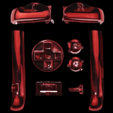 GameBoy Advance: Chrome Knöpfe (By Cloud Game Store) Red - Ersatzteile von Retrohahn für Gameboy Modding