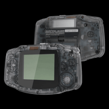 GameBoy Advance: Gehäuse (By eXtremeRate) Clear Black - Ersatzteile von Retrohahn für Gameboy Modding