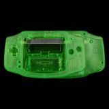GameBoy Advance: Gehäuse (For Laminated And IPS V2 Display) Clear Green - Ersatzteile von Retrohahn für Gameboy Modding