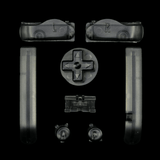 GameBoy Advance: Knöpfe (By Cloud Game Store) Clear Black - Ersatzteile von Retrohahn für Gameboy Modding