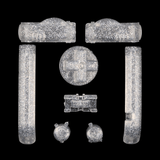 GameBoy Advance: Knöpfe (By Cloud Game Store) Clear Glitter - Ersatzteile von Retrohahn für Gameboy Modding