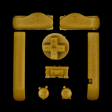 GameBoy Advance: Knöpfe (By Cloud Game Store) Gold - Ersatzteile von Retrohahn für Gameboy Modding