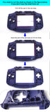 GameBoy Advance: Laminated 3.0 Inch 720*480 Display Kit Black Lens - Ersatzteile von Retrohahn für Gameboy Modding