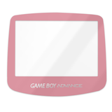 GameBoy Advance: Scheibe (Echtglas) Pink - Ersatzteile von Retrohahn für Gameboy Modding