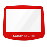 GameBoy Advance: Scheibe (Echtglas) Red - Ersatzteile von Retrohahn für Gameboy Modding
