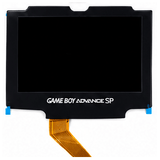 GameBoy Advance SP: 3.0 Inch Drop In 720*480 Laminated IPS V5 Display Kit (By Hispeedido) Black - Ersatzteile von Retrohahn für Gameboy Modding
