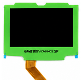 GameBoy Advance SP: 3.0 Inch Drop In 720*480 Laminated IPS V5 Display Kit (By Hispeedido) Green - Ersatzteile von Retrohahn für Gameboy Modding