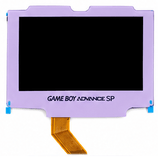 GameBoy Advance SP: 3.0 Inch Drop In 720*480 Laminated IPS V5 Display Kit (By Hispeedido) Light Purple - Ersatzteile von Retrohahn für Gameboy Modding