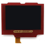 GameBoy Advance SP: 3.0 Inch Drop In 720*480 Laminated IPS V5 Display Kit (By Hispeedido) Red - Ersatzteile von Retrohahn für Gameboy Modding