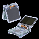 GameBoy Advance SP: Gehäuse (By eXtremeRate) Clear Glacier Blue - Ersatzteile von Retrohahn für Gameboy Modding