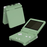 GameBoy Advance SP: Gehäuse (By eXtremeRate) Matcha Green - Ersatzteile von Retrohahn für Gameboy Modding