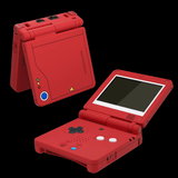 GameBoy Advance SP: Gehäuse (By eXtremeRate) Pokédex Style - Ersatzteile von Retrohahn für Gameboy Modding