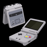 GameBoy Advance SP: Gehäuse (By eXtremeRate) SFC SNES Classic EU Style - Ersatzteile von Retrohahn für Gameboy Modding