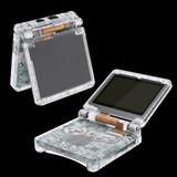 GameBoy Advance SP: Gehäuse (By eXtremeRate) Transparent Clear - Ersatzteile von Retrohahn für Gameboy Modding