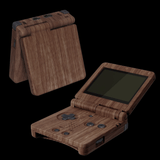 GameBoy Advance SP: Gehäuse (By eXtremeRate) Wood Grain - Ersatzteile von Retrohahn für Gameboy Modding