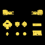 GameBoy Advance SP: Knöpfe (By eXtremeRate) Chrome Gold - Ersatzteile von Retrohahn für Gameboy Modding