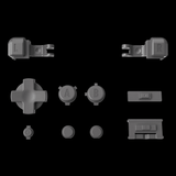 GameBoy Advance SP: Knöpfe (By eXtremeRate) Classic Gray - Ersatzteile von Retrohahn für Gameboy Modding