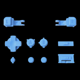 GameBoy Advance SP: Knöpfe (By eXtremeRate) Starlight Blue - Ersatzteile von Retrohahn für Gameboy Modding