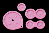 GameBoy Advance SP: Silikonpads (By Cloud Game Store) Pink - Ersatzteile von Retrohahn für Gameboy Modding