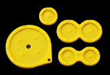 GameBoy Advance SP: Silikonpads (By Cloud Game Store) Yellow - Ersatzteile von Retrohahn für Gameboy Modding