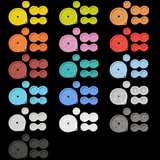 GameBoy Advance SP: Silikonpads (By Cloud Game Store) Yellow - Ersatzteile von Retrohahn für Gameboy Modding